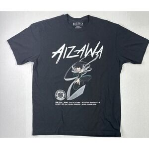 My Hero Academia Aizawa Eraser Head T-Shirt BoxLunch Black Anime Tee Size L